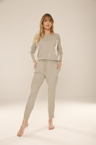 305 Paula Traje de pijama para mujer - gris