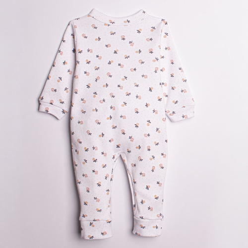 220032 Pijama enterizo para bebé Nicol 100% algodón manga larga con estampado floral delicado