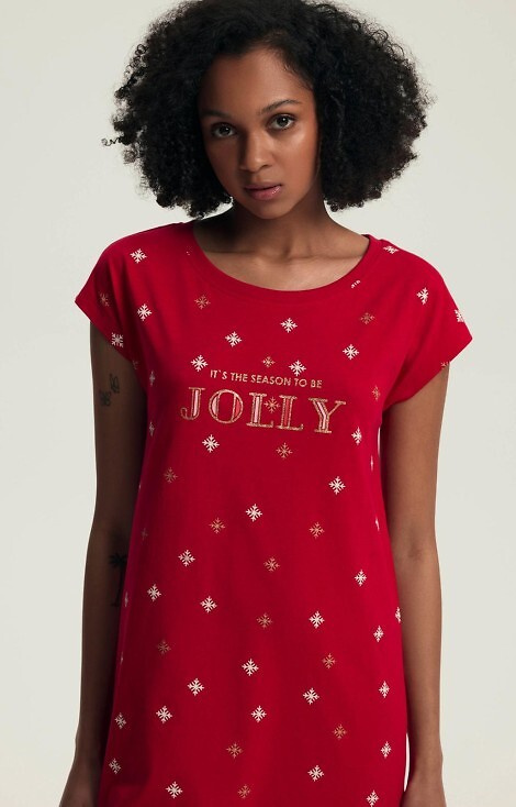 43720 Camisón de mujer Dotie Christmas Henderson - algodón, manga corta