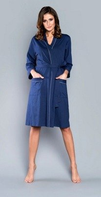 Albornoz Megan Ladies Italian Fashion - azul marino