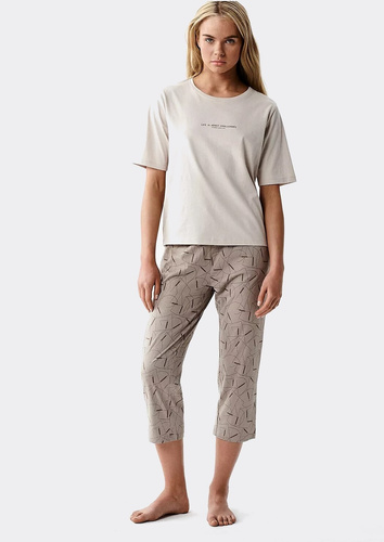 Atlantic NLP-509 pijama mujer 100% algodón 3/4