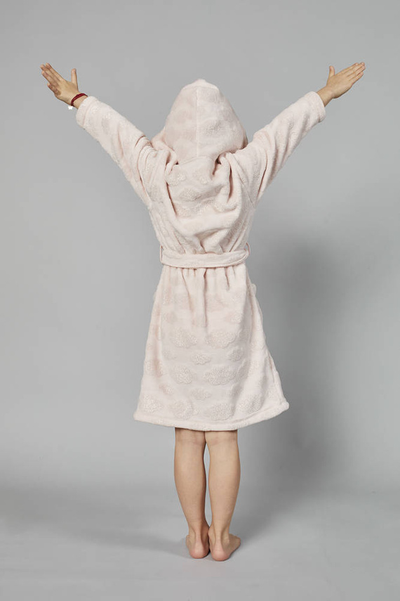 Albornoz de niña Drina Moda Italiana - - rosa