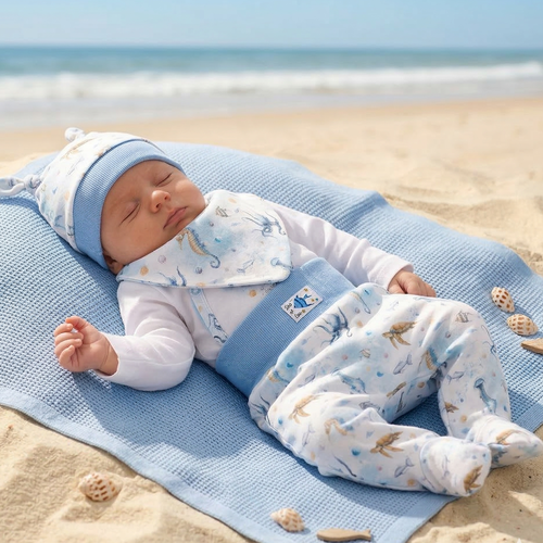 Conjunto bebé SEA OF JOY NINI algodón orgánico OEKO-TEX suave seguro piel