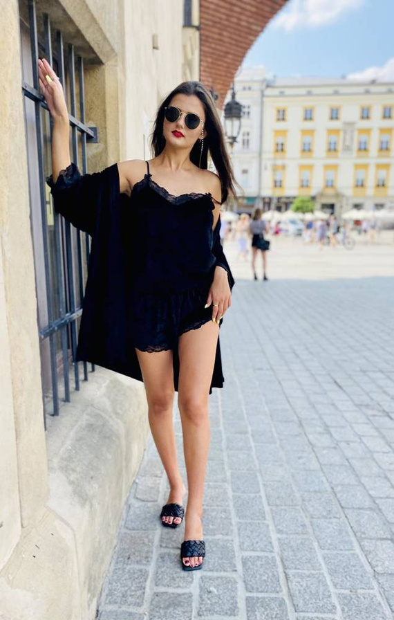 613 Milagros Pijama de señora Forex - negro