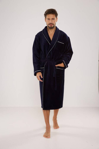 735 Bata de hombre Manuele De Lafense - azul marino