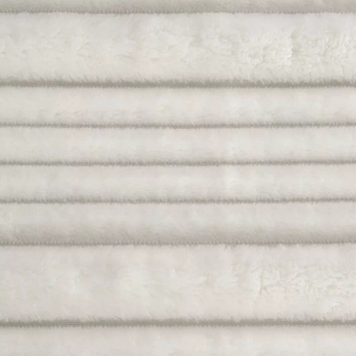 Manta cubrecama Nina 220x200 flano 3D suave Eurofirany 300 GSM blanco