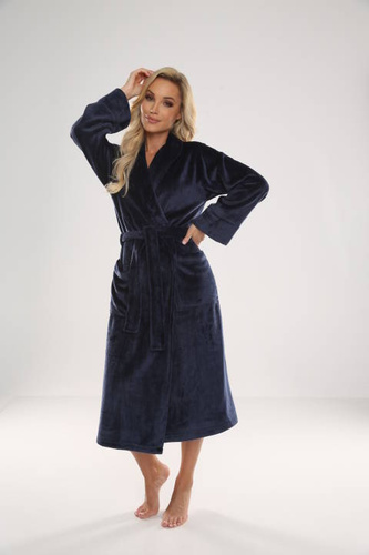 628 Albornoz de mujer Abigail Long Forex - azul marino