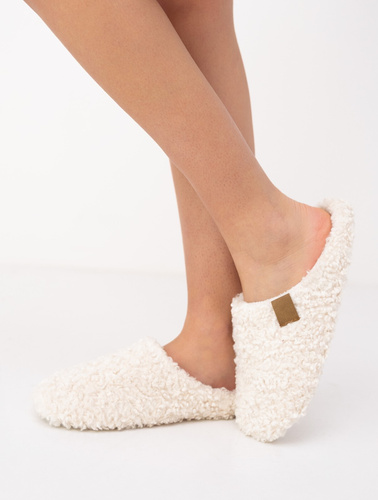Sensis Nomi zapatillas de casa para mujer con borrego, terciopelo y suela de goma