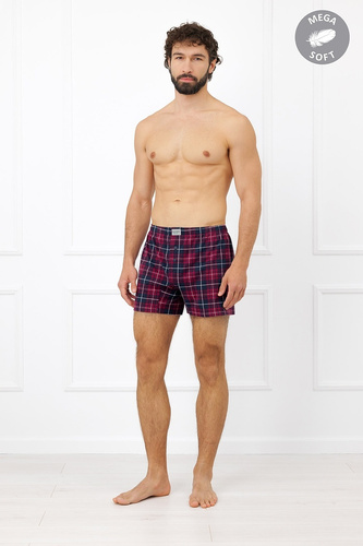 Italian Fashion Brajan bóxer de hombre de algodón Mega Soft a cuadros