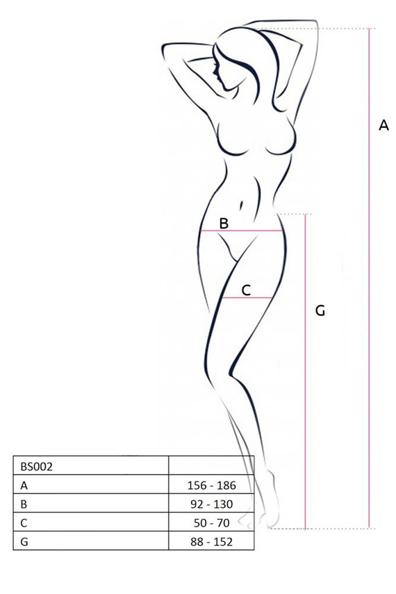 S030 Bodystocking Medias Rojo pasión