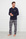 Pijama de hombre pantalón largo azul marino