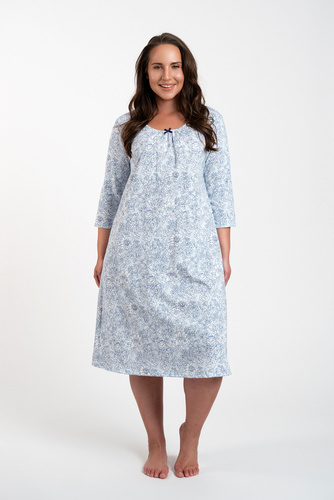 Camisón Antonia Moda Italiana - estampado azul