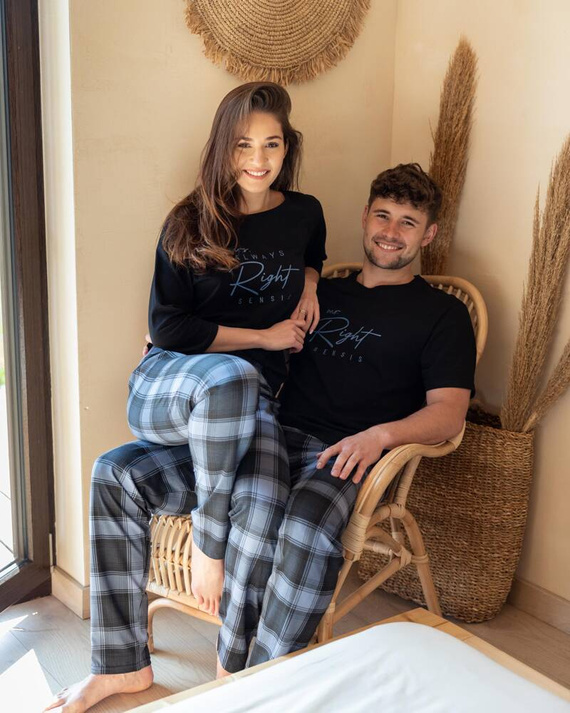 Sensis Victor Pijama de hombre - negro