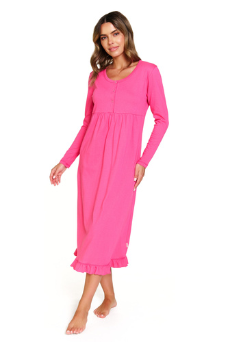 7318 Doctor Nap - Camisón de embarazo y lactancia en algodón | Fabricación polaca - peonía