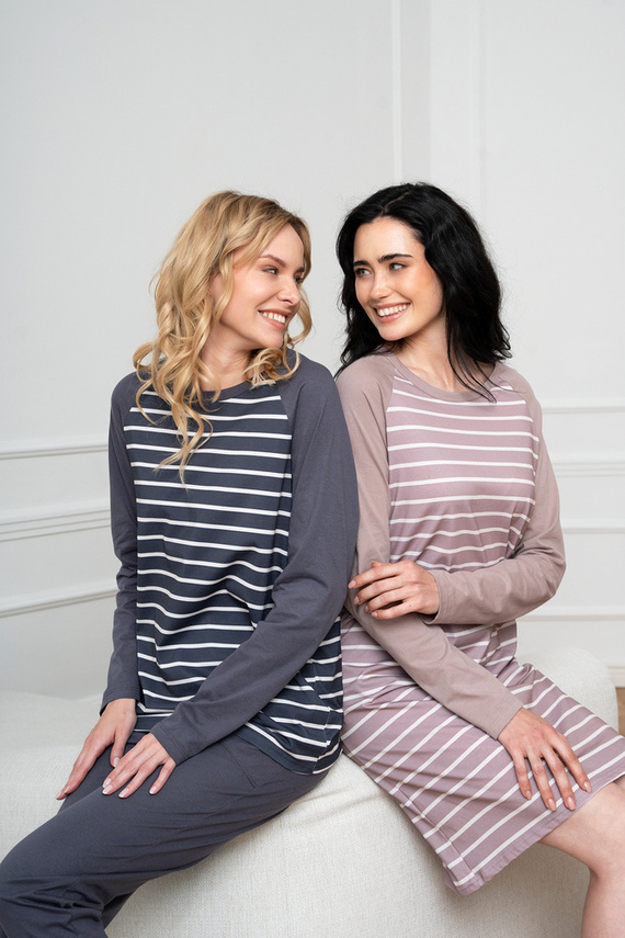 Camisón Oda Moda Italiana - estampado capuchino