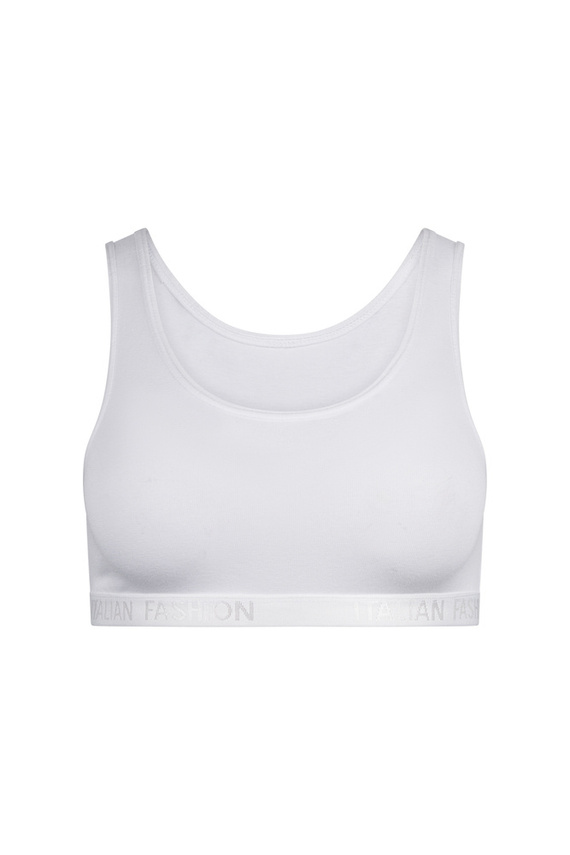 Nikola Sujetador de niña, tirante ancho Italian Fashion- blanco