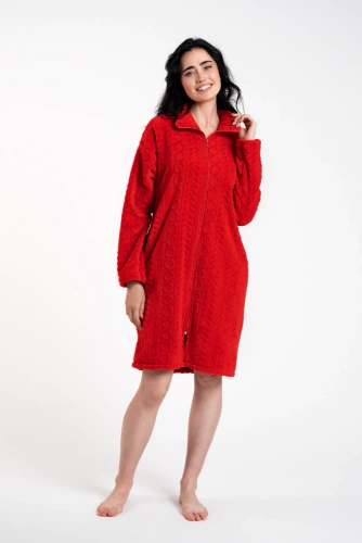 Albornoz Rena Ladies Italian Fashion - rojo