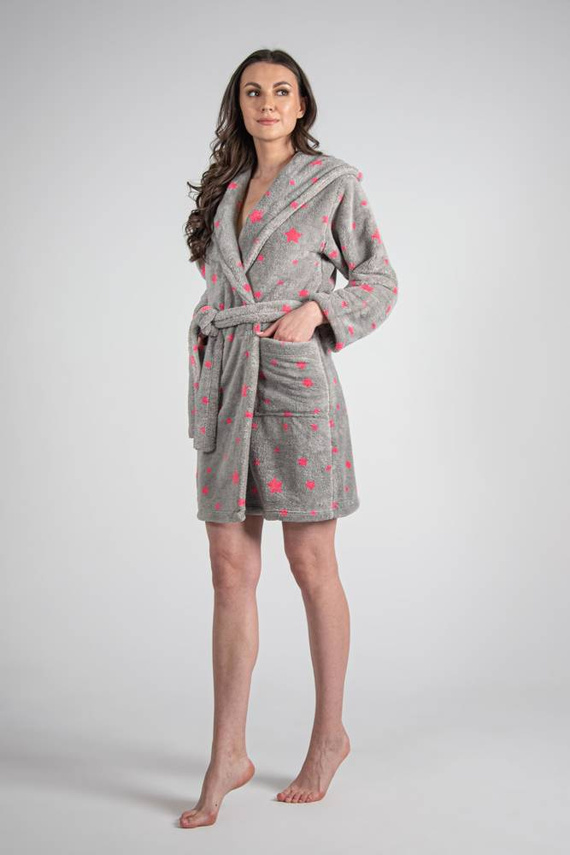 albornoz corto para mujer 673 Stars Forex - gris