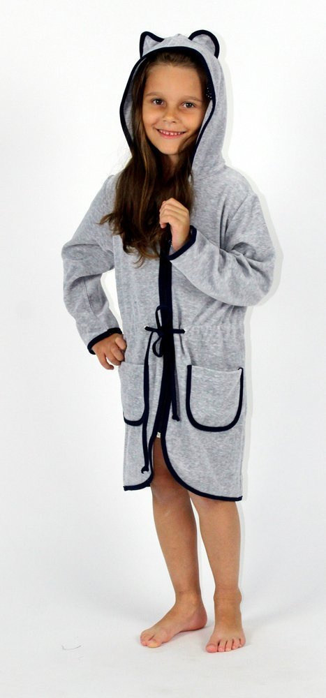 374 / 375 Albornoz infantil Desiree - gris