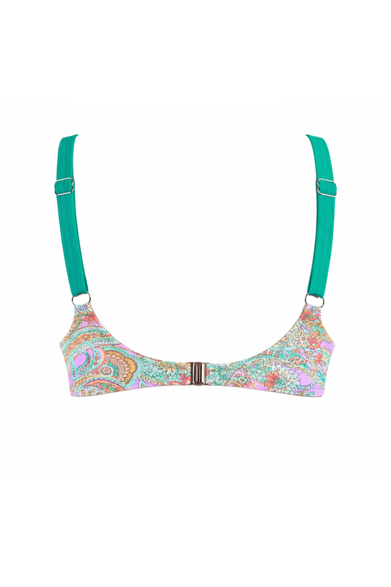 Mediolano Riviera 20005 sujetador de baño Full Cup turquesa paisley