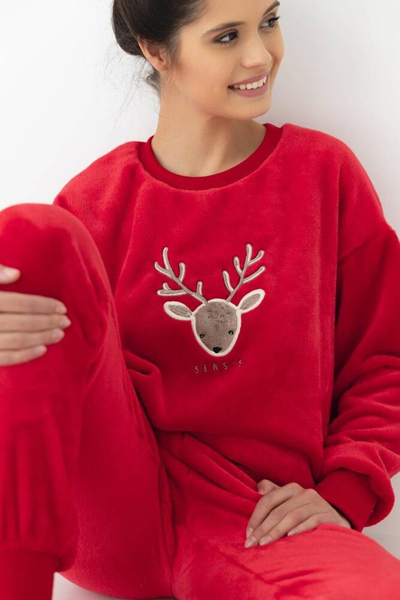 Sensis Harriet Pijama de señora - rojo