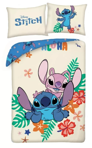 Lilo and Stitch Kids 12 Ropa de cama de algodón Halantex - 100% algodón, cremallera, peso 115 g/m²