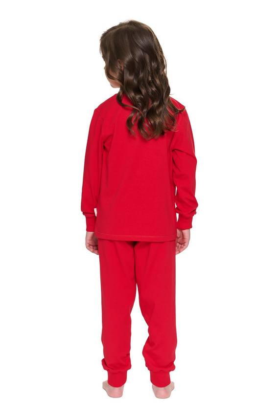 Pijama infantil Doctor Nap 7505 roja de algodón con ciervo Stay Cozy