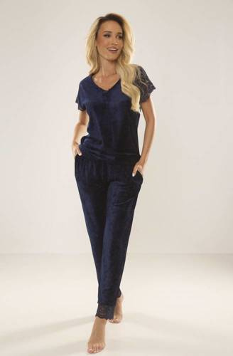 631 Milagros Pijama de señora Forex - azul marino