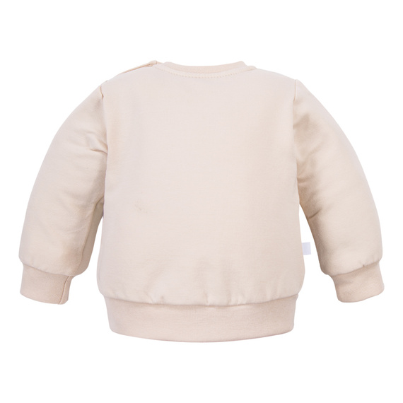 Sudadera Beary Cool Eevi - beige claro, algodón, estampado osito