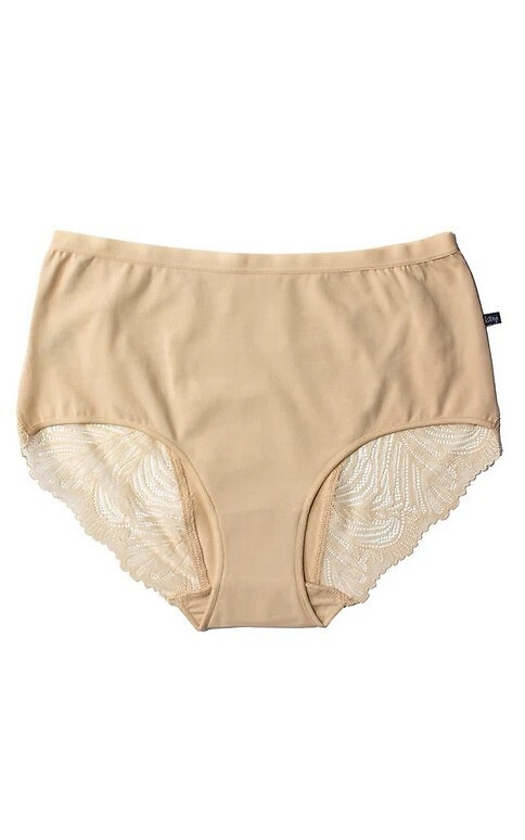 Braga mujer LPF 112 Key maxi bikini de algodón – ajuste estable, pack de 2