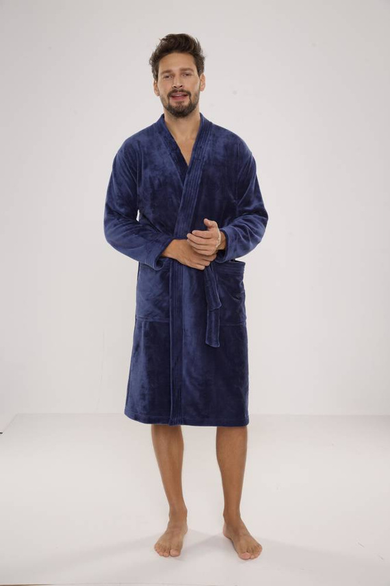 391 Albornoz de hombre Hugo De lafense - denim