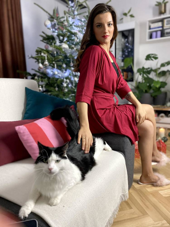 871 Visa Bata de mujer Forex - granate