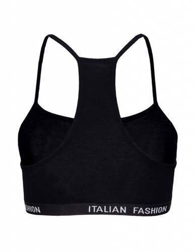 Nikola Sujetador para niña, tirante estrecho Italian Fashion- negro