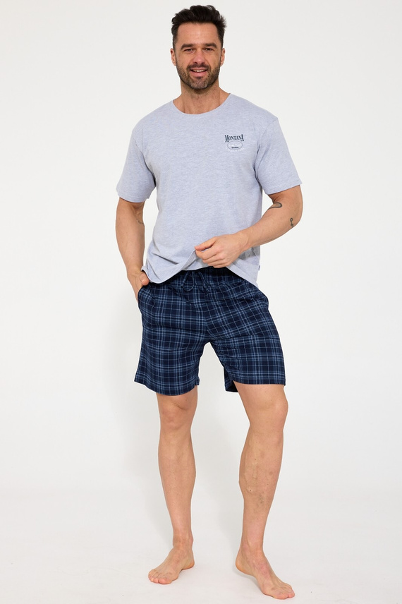Pijama hombre Cornette 328/214 Montana 3 gris 100% algodón