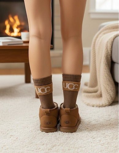 Calcetines de mujer Soxlandia 3044 wz.13 WIK Cachemir 95% cálidos de invierno - marrones