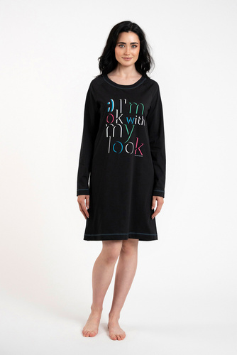 Camisón Olza Moda Italiana - negro