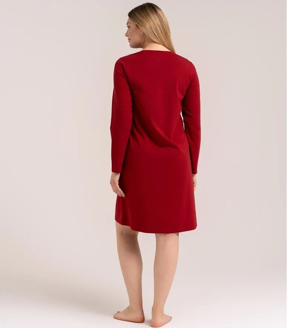 Moraj PDK3000-018 Camisón Rojo 95% Algodón Estampado Navideño