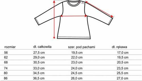 ABN-5541 Blusa para bebé Nini Happy Animals de algodón orgánico - costura sin níquel, ecológica, producción polaca