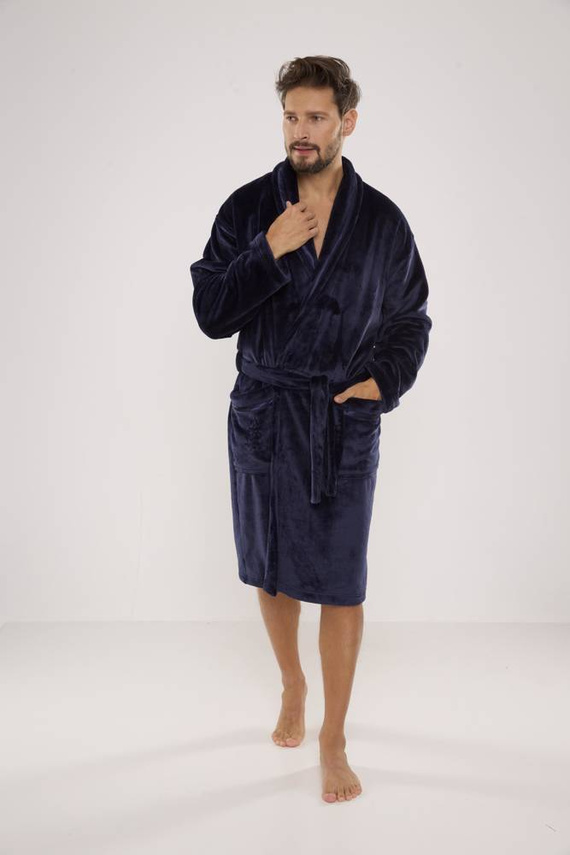 716 Bata de hombre Rafael De lafense - azul marino
