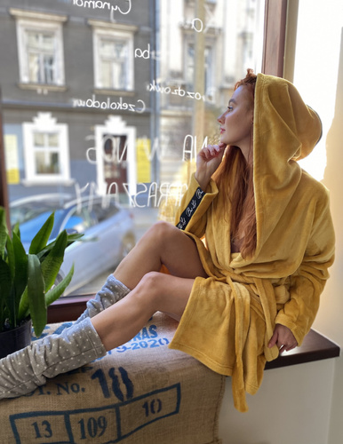 626 Abigail Bata corta de mujer Forex - miel