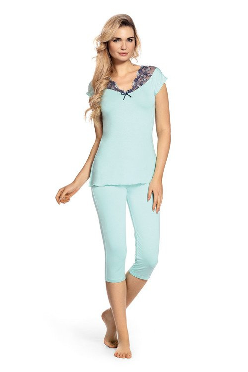 384 Clarisse Pijama 3/4 mujer - menta