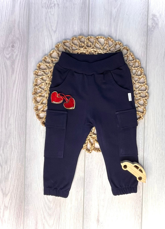 Pantalones jogger niño Mamatti SJ05 azul marino – algodón cómodo