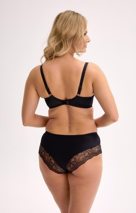 BS 594 Sandy 3 Gaia sujetador negro de encaje semisuave con aros