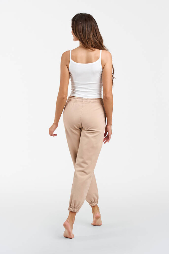 Viva Pantalones de chándal de moda para mujer - beige