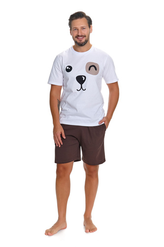 Doctor Nap 7410 pijama hombre 100% algodón con shorts
