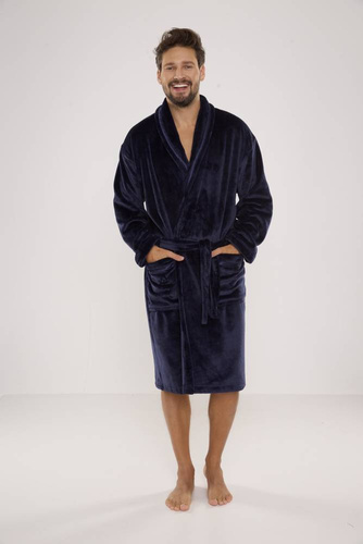 716 Bata de hombre Rafael De lafense - azul marino