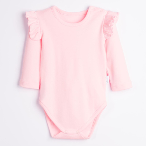 Body para bebé Nicol Tosia 225095 100% algodón rosa con volantes