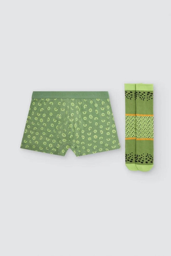 Ysabel Mora 20481 Conjunto para Hombre Boxer + Calcetines Kiwi Verde Algodón