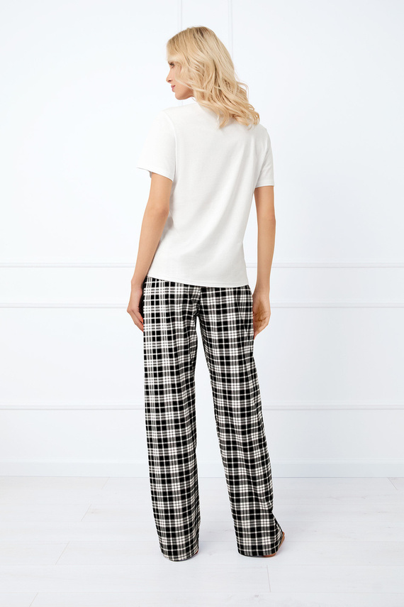 Klara Pantalón de pijama de mujer, largo Moda Italiana - estampado