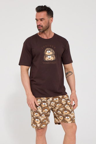 Pijama masculina Cornette Forever 326/327 100% algodón conjunto para pareja